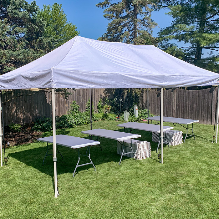 20x10 Graduation Party Tent Wheaton Warrenville
