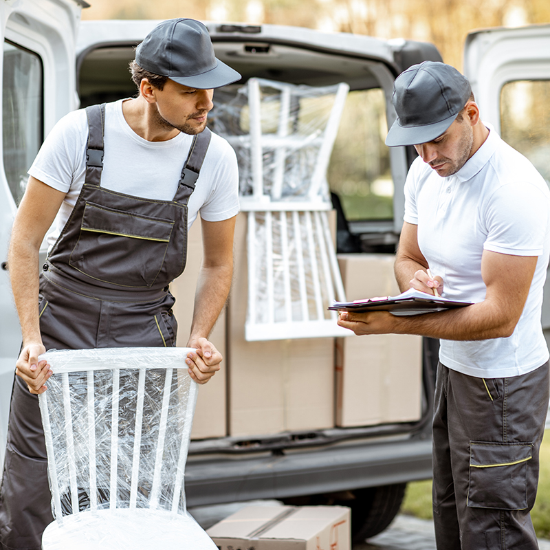 Professional chair delivery and tent installation.