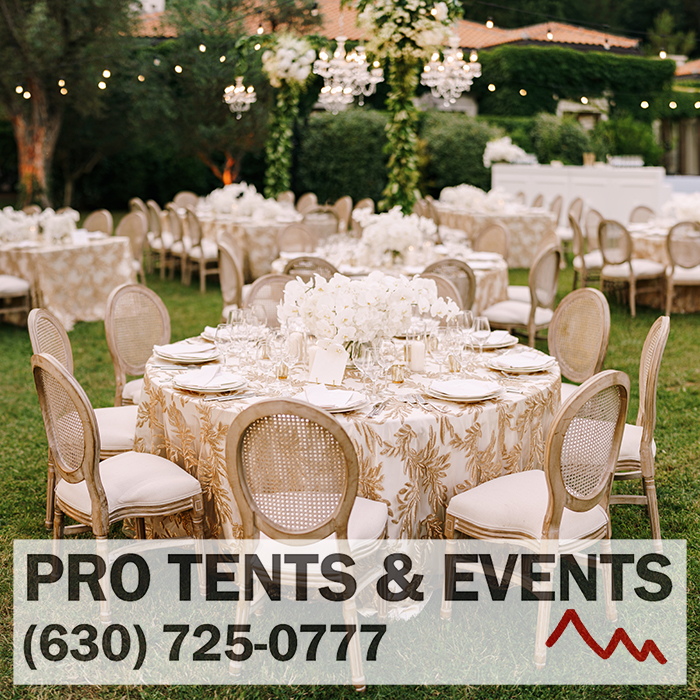 Professional tent and event rentals Naperville